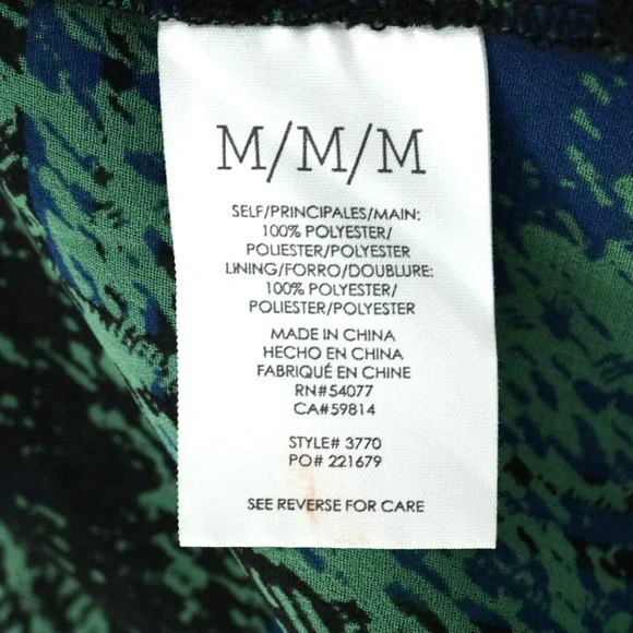 Cabi Top Womens Medium Green Blue Plaid Blouse Sheer Tank Liner attached - Picture 11 of 13